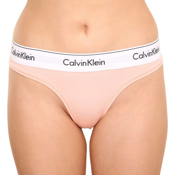 Tanga para mulher Calvin Klein superdimensionado orange (QF5117E-FAL)