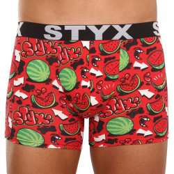 Calções de boxer para homem Styx melões de borracha desportivos de arte longa (U1459)