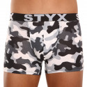 Boxers para homem Styx camuflagem de borracha desportiva de arte longa (U1457)