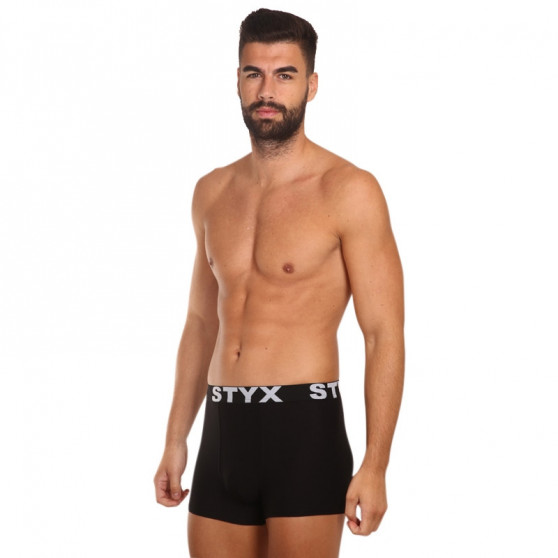 Boxers para homem Styx desporto elástico preto (G960)