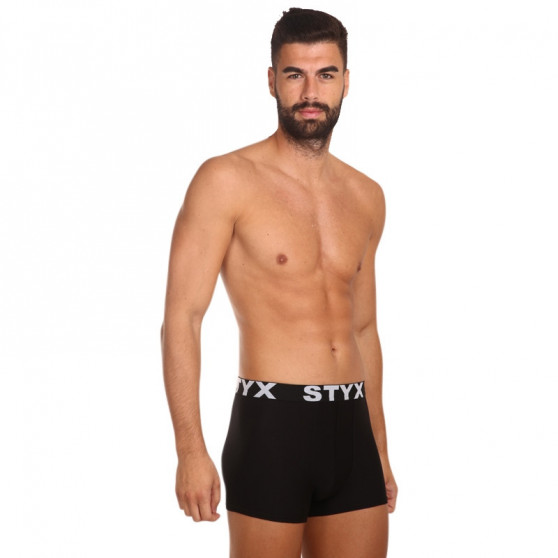 Boxers para homem Styx desporto elástico preto (G960)