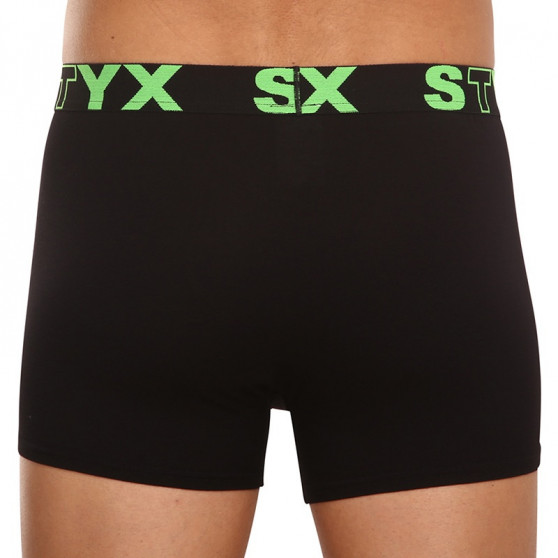 Boxers para homem Styx desporto elástico preto (G962)