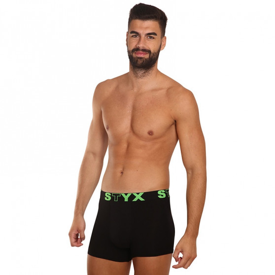 Boxers para homem Styx desporto elástico preto (G962)