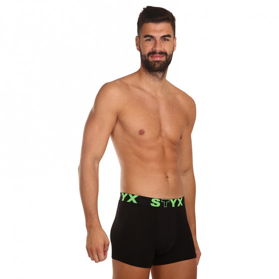 Boxers para homem Styx desporto elástico preto (G962)