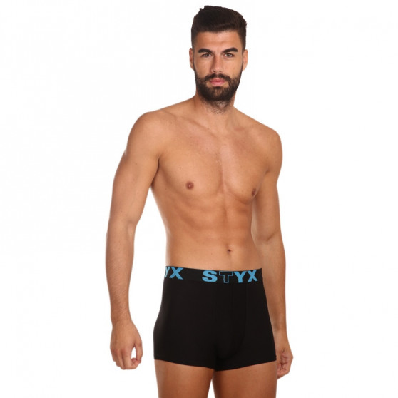 Boxers para homem Styx desporto elástico preto (G961)