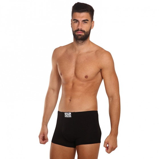 Boxers para homem Styx borracha clássica preto (Q960)