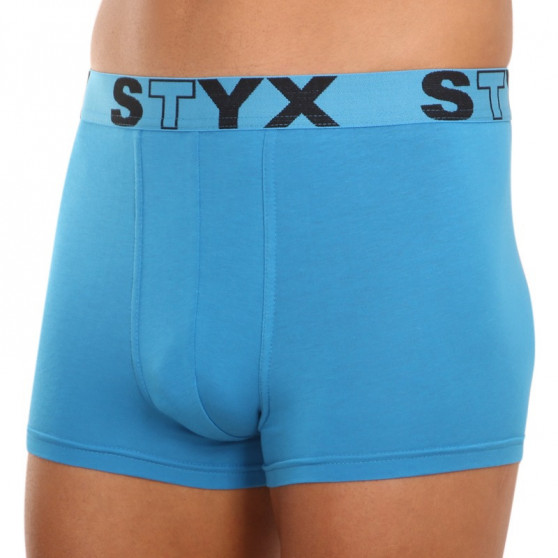 Boxers para homem Styx desporto elástico azul claro (G969)