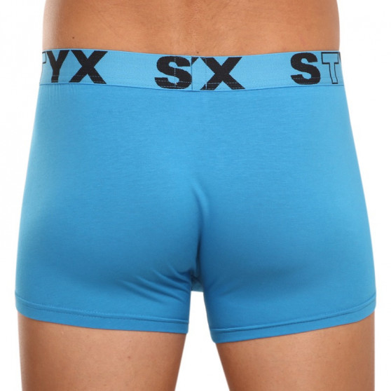 Boxers para homem Styx desporto elástico azul claro (G969)