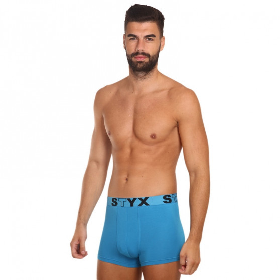 Boxers para homem Styx desporto elástico azul claro (G969)