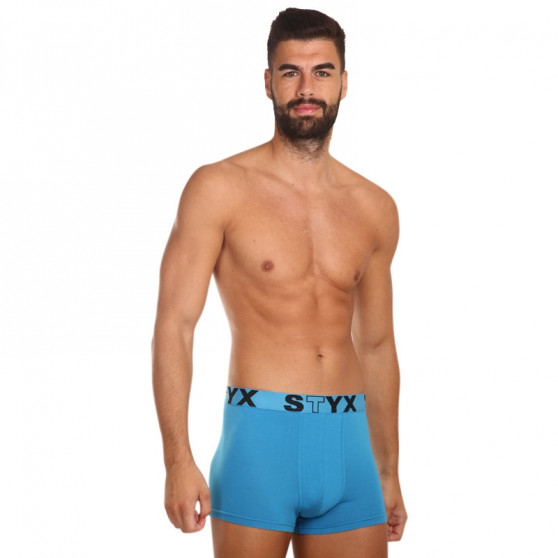 Boxers para homem Styx desporto elástico azul claro (G969)