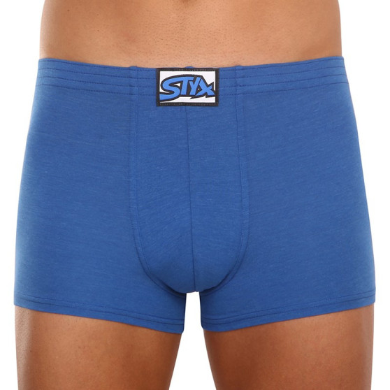 Boxers para homem Styx borracha clássica azul (Q967)