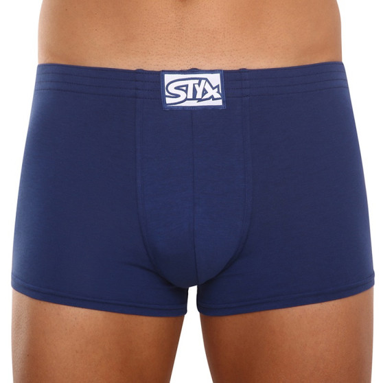 Boxers para homem Styx borracha clássica azul (Q968)