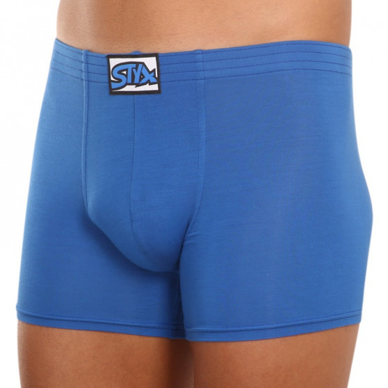 Boxers para homem Styx longo elástico clássico azul (F967)