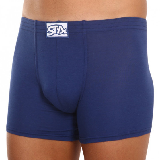 Boxers para homem Styx longo elástico clássico azul (F968)