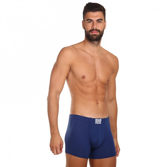 Boxers para homem Styx longo elástico clássico azul (F968)