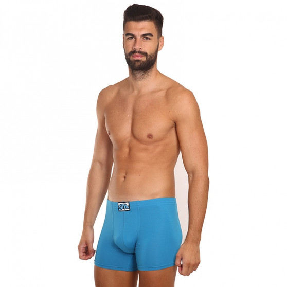 Boxers para homem Styx longo elástico clássico azul (F969)