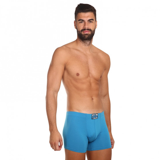 Boxers para homem Styx longo elástico clássico azul (F969)