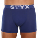 Calções de boxer para homem Styx longo desportivo elástico azul escuro (U968)