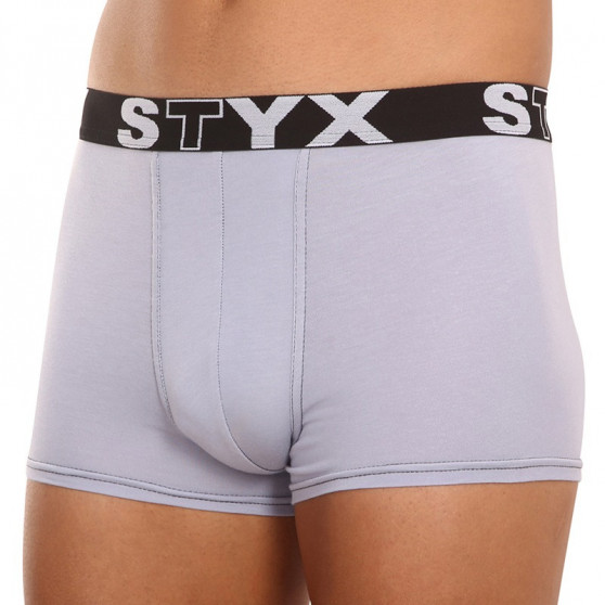 Boxers para homem Styx desporto elástico cinzento claro (G1062)