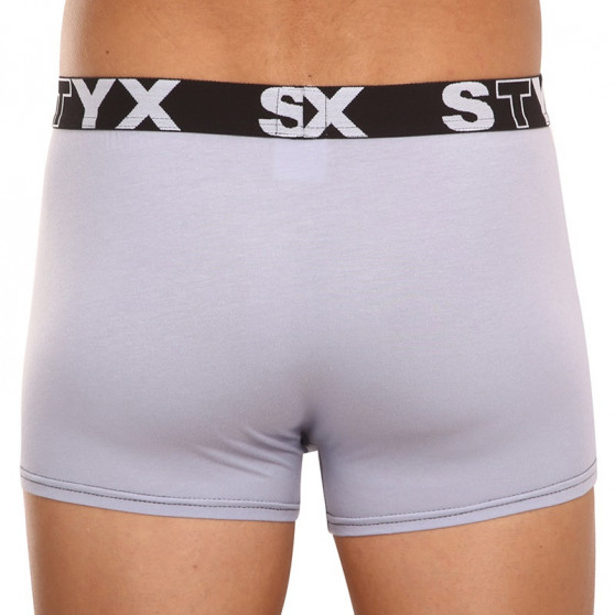 Boxers para homem Styx desporto elástico cinzento claro (G1062)