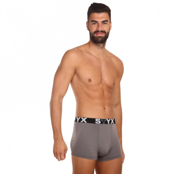 Boxers para homem Styx sport borracha grey dark grey (G1063)