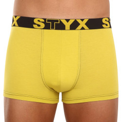 Boxers para homem Styx borracha desportiva verde e amarela (G1065)