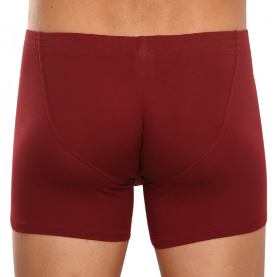 Boxers para homem Styx longo clássico de borracha borgonha (F1060)