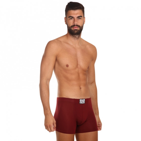 Boxers para homem Styx longo clássico de borracha borgonha (F1060)