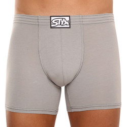 Boxers para homem Styx longo clássico de borracha cinzento claro (F1062)