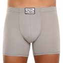 Boxers para homem Styx longo clássico de borracha cinzento claro (F1062)