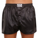 Boxers para homem Styx clássico elástico cetim preto (C960)