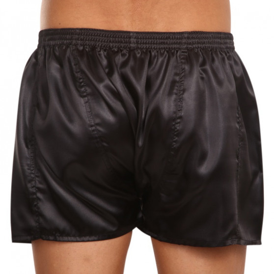 Boxers para homem Styx clássico elástico cetim preto (C960)