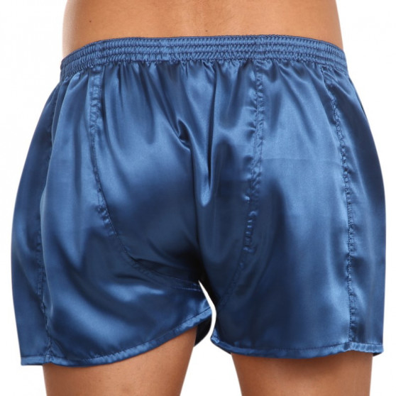 Boxers para homem Styx clássico elástico acetinado azul escuro (C664)