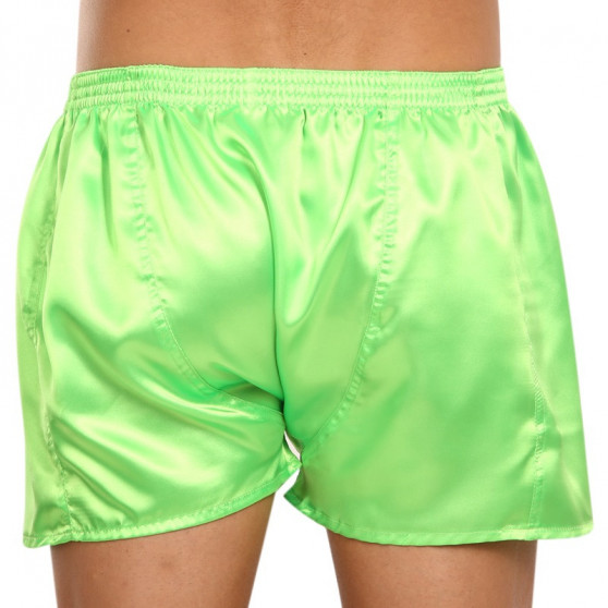 Boxers para homem Styx clássico de borracha acetinada verde (C1069)