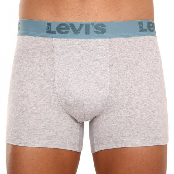 3PACK Boxers para homem Levis cinzento (905045001 015)