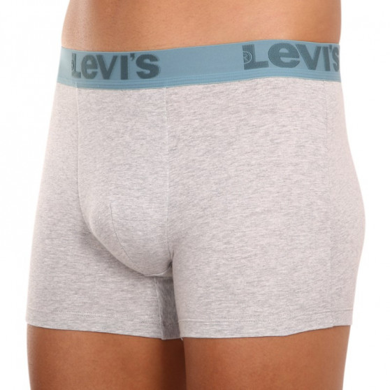 3PACK Boxers para homem Levis cinzento (905045001 015)