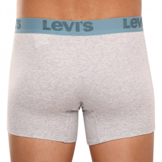 3PACK Boxers para homem Levis cinzento (905045001 015)