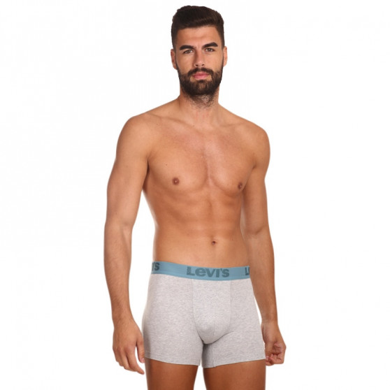 3PACK Boxers para homem Levis cinzento (905045001 015)