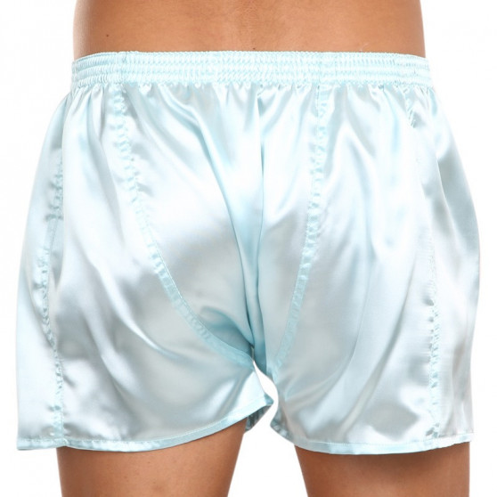 Boxers para homem Styx clássico elástico acetinado azul claro (C688)