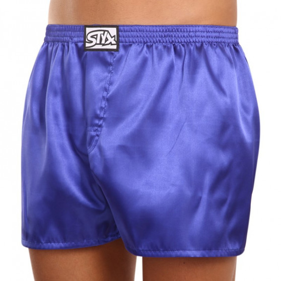 Boxers para homem Styx borracha clássica cetim roxo (C666)