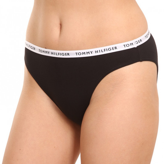 3PACK cuecas para mulher Tommy Hilfiger preto (UW0UW02828 0R7)