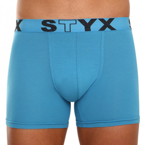 3PACK Boxers para homem Styx longo desporto elástico azul (U9676869)