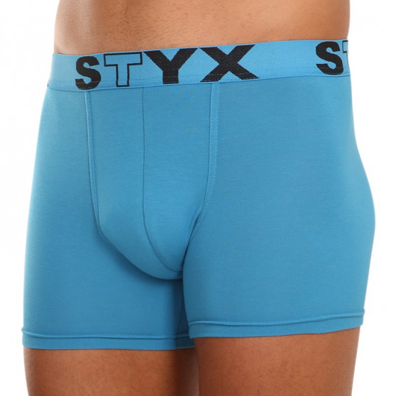 3PACK Boxers para homem Styx longo desporto elástico azul (U9676869)