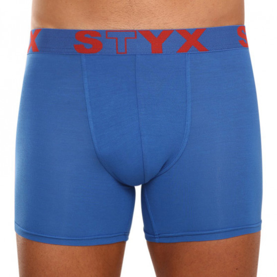 3PACK Boxers para homem Styx longo desporto elástico azul (U9676869)