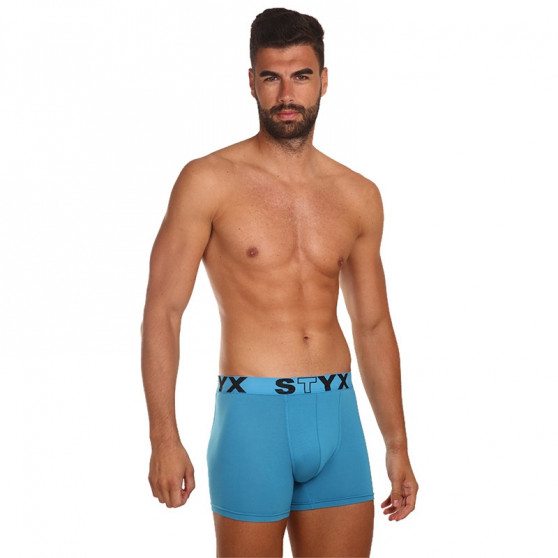 3PACK Boxers para homem Styx longo desporto elástico azul (U9676869)