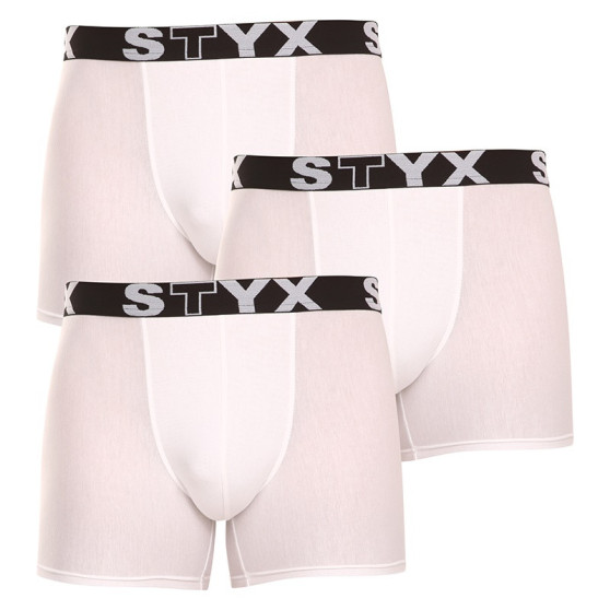 3PACK Boxers para homem Styx elástico desportivo comprido (U10616161)