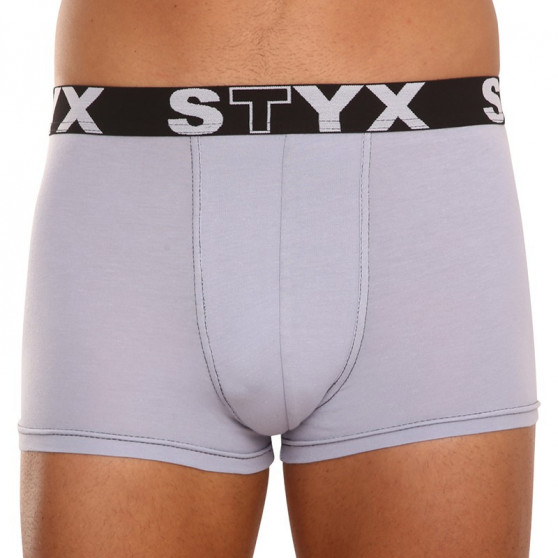 3PACK Boxers para homem Styx sport borracha grey (G10676767)