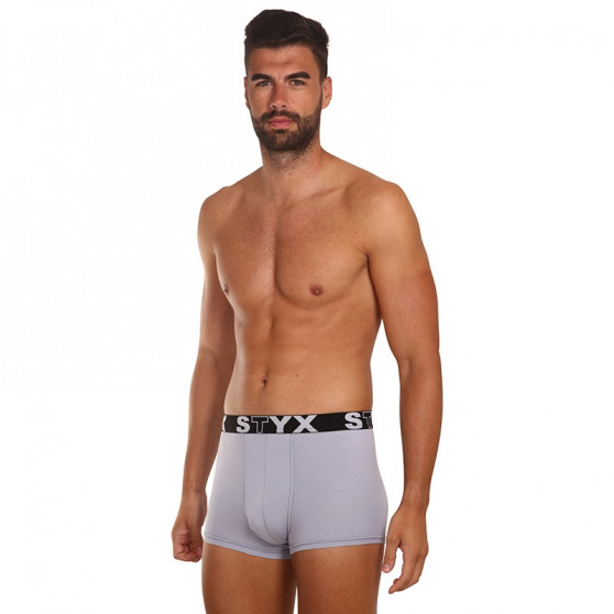 3PACK Boxers para homem Styx sport borracha grey (G10676767)