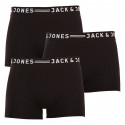 3PACK Boxers para homem Jack and Jones preto (12081832 - black/black)