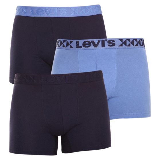 3PACK Boxers para homem Levis azul (701203918 001)